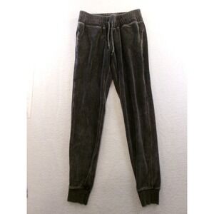 Mossimo Velour Joggers Women XS Ebony Gray Velvet‎ Sweatpants